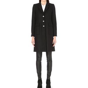 Maje Grakim black wool coat